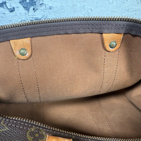 Louis Vuitton Keepall 45 brown monogram canvas leather travel duffle bag - Picture 11 of 12